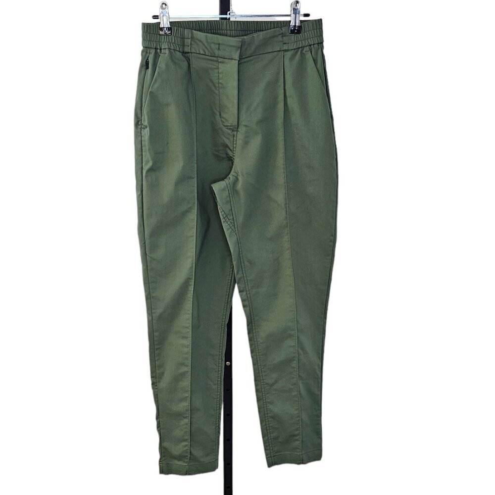 Kit and Ace Womens High Rise Pants Size 4 Green Water  Resistant